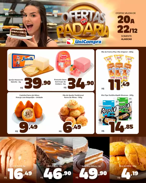 Catálogo Unicompra em Goiânia | Ofertas da Padaria  | 2025-12-22T00:00:00.000Z - 2025-12-22T00:00:00.000Z