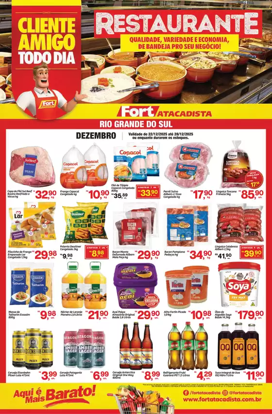 Catálogo Fort Atacadista em Maximiliano de Almeida | RS Fort FOOD Restaurante 22 a 28 DEZ 25 | 2025-12-22T00:00:00.000Z - 2025-12-28T00:00:00.000Z