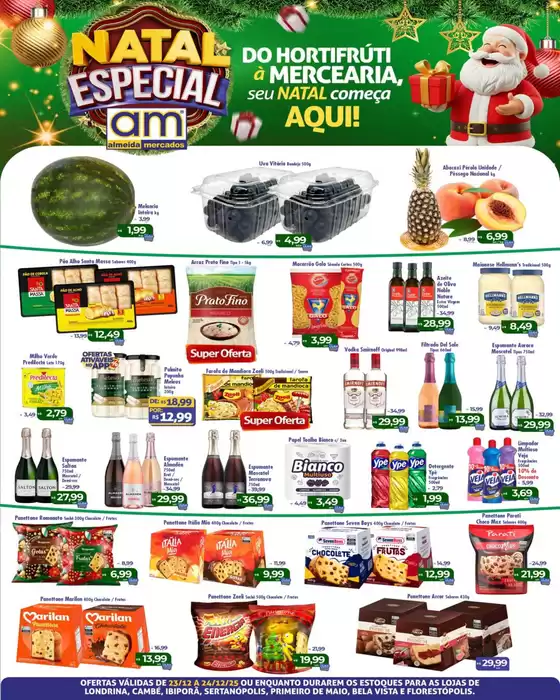 Catálogo Almeida Mercados em Sete Lagoas | Natal Especial | 2025-12-23T00:00:00.000Z - 2025-12-24T00:00:00.000Z