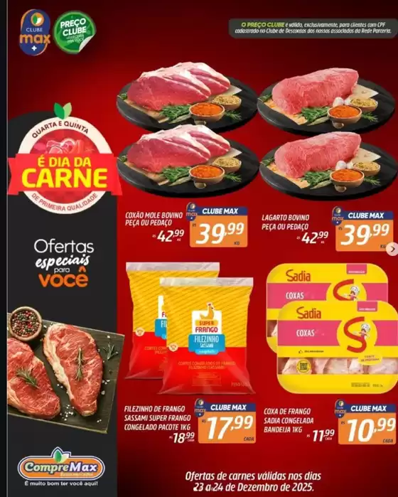 Catálogo CompreMax em São João de Meriti | E Dia De Carne | 2025-12-23T00:00:00.000Z - 2025-12-24T00:00:00.000Z