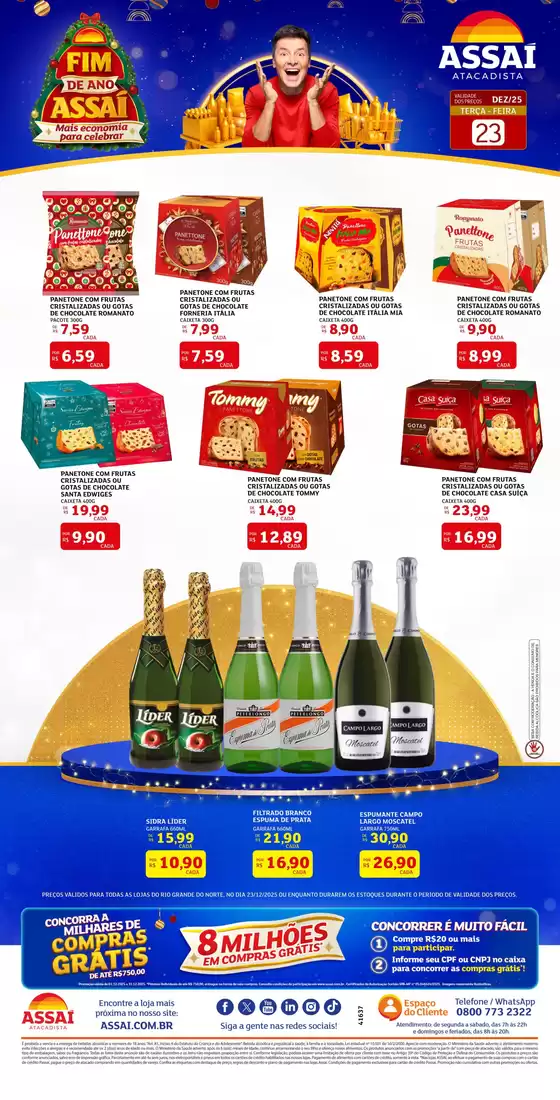 Catálogo Assaí Atacadista em Natal | Grandes descontos em produtos selecionados | 2025-12-23T00:00:00.000Z - 2025-12-23T00:00:00.000Z
