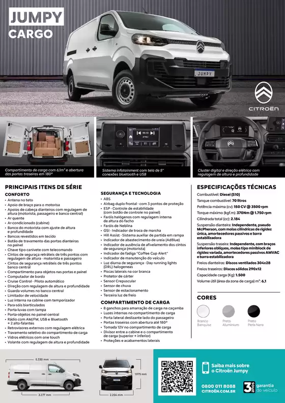 Catálogo Citroën em Belo Horizonte | Ficha Tecnica Jumpy my26 cargo | 2025-12-23T00:00:00.000Z - 2026-02-28T00:00:00.000Z