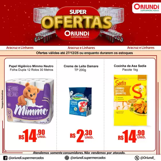 Catálogo Oriundi em São Bernardo do Campo | Super Ofertas | 2025-12-23T00:00:00.000Z - 2025-12-27T00:00:00.000Z