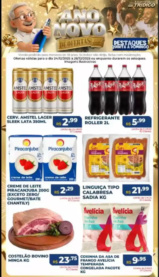Catálogo Supermercados Tridico em Itaúna | Ano Ofertas De Novo | 2025-12-24T00:00:00.000Z - 2025-12-28T00:00:00.000Z