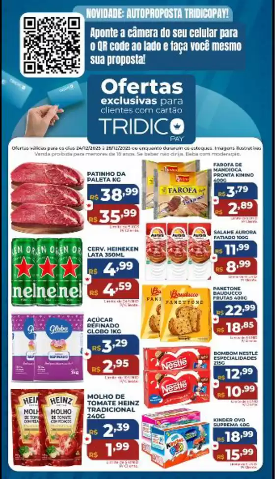 Catálogo Supermercados Tridico em Itaúna | Ofertas TridicoPay | 2025-12-24T00:00:00.000Z - 2025-12-28T00:00:00.000Z