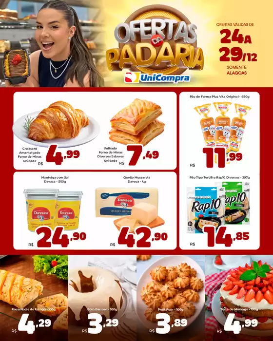 Catálogo Unicompra em Limeira | Ofertas da Padaria  | 2025-12-24T00:00:00.000Z - 2025-12-29T00:00:00.000Z