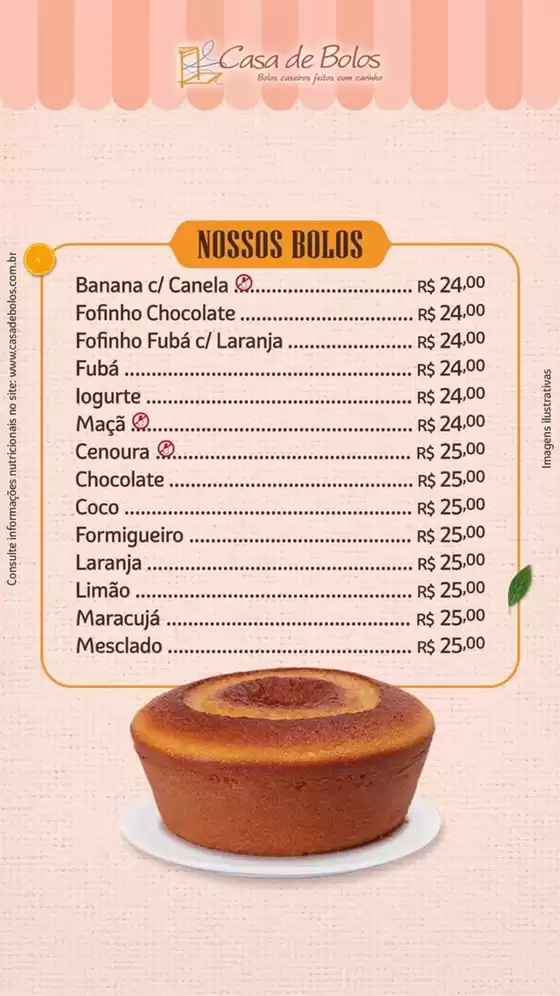 Catálogo Casa de Bolos em Piracicaba | Cardápio Casa de Bolos | 2025-12-24T00:00:00.000Z - 2026-01-25T00:00:00.000Z