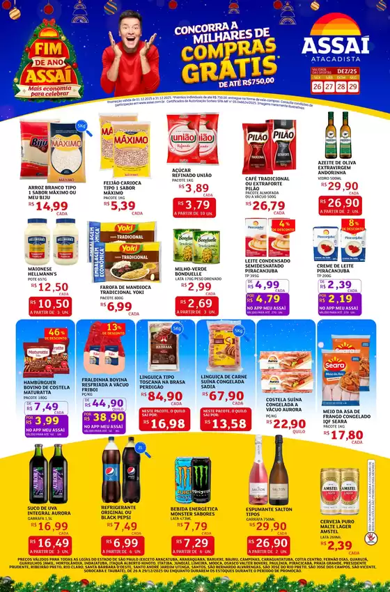 Catálogo Assaí Atacadista em Jaboatão dos Guararapes | Melhores ofertas para todos os caçadores de pechinchas | 2025-12-26T00:00:00.000Z - 2025-12-29T00:00:00.000Z