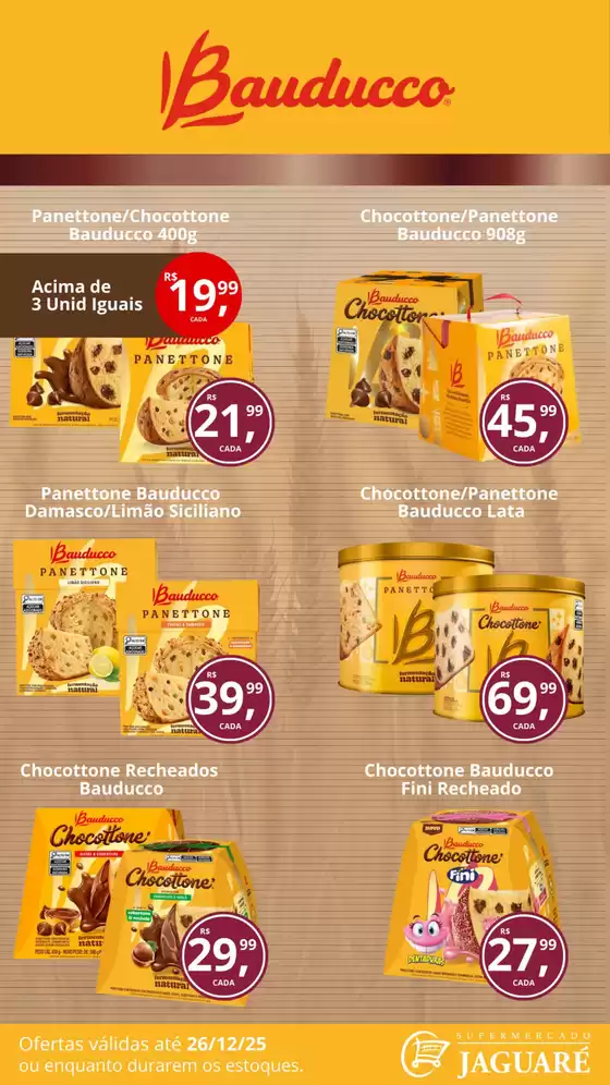 Catálogo Supermercado Jaguaré | Bauducco | 2025-12-26T00:00:00.000Z - 2025-12-26T00:00:00.000Z