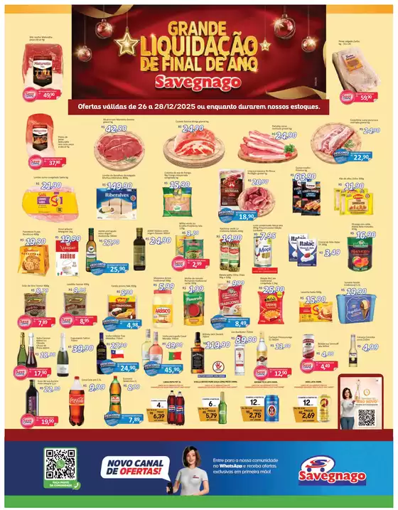 Catálogo Supermercado Savegnago | ofertas do Savegnago Jaboticabal | 2025-12-26T00:00:00.000Z - 2025-12-28T00:00:00.000Z