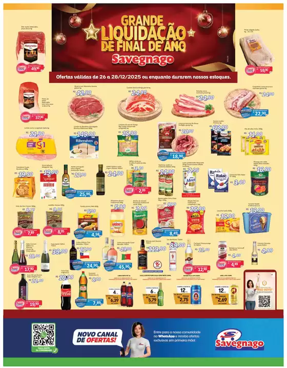Catálogo Supermercado Savegnago | ofertas Savegnago Leme | 2025-12-26T00:00:00.000Z - 2025-12-28T00:00:00.000Z