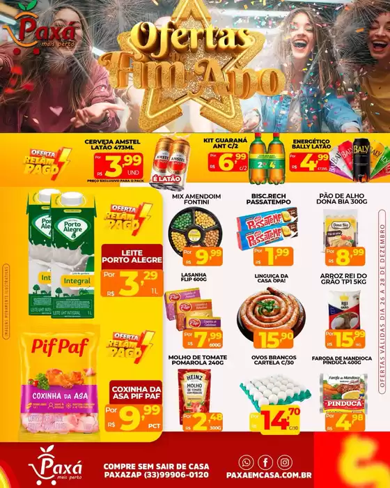 Catálogo Paxá Supermercados em Anápolis | Ofertas Fim De Ano | 2025-12-26T00:00:00.000Z - 2025-12-28T00:00:00.000Z