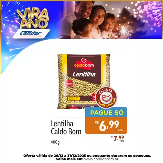 Catálogo Supermercados Condor | Ofertas exclusivas e pechinchas | 2025-12-26T00:00:00.000Z - 2025-12-31T00:00:00.000Z