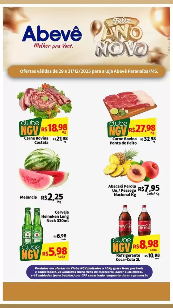 Catálogo Abevê Supermercados em Juiz de Fora | Feliz Ano Novo | 2025-12-29T00:00:00.000Z - 2025-12-31T00:00:00.000Z