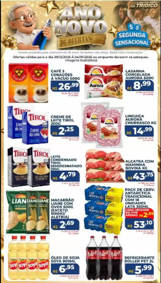 Catálogo Supermercados Tridico em Juiz de Fora | Segunda Sensacional | 2025-12-29T00:00:00.000Z - 2026-01-04T00:00:00.000Z