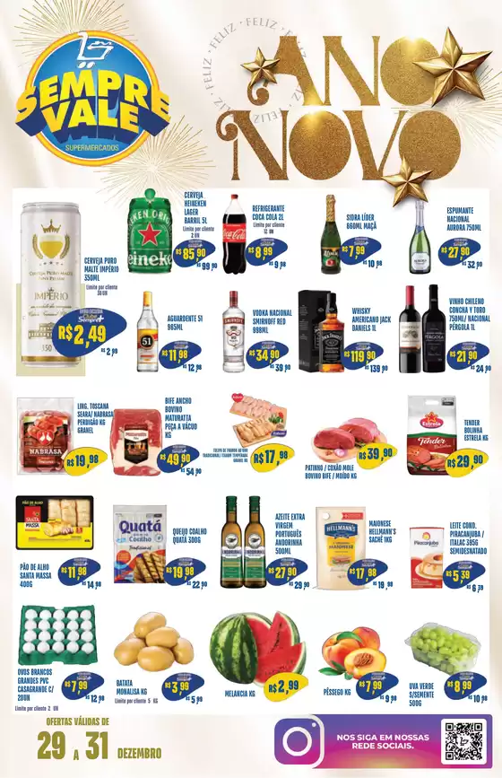 Catálogo Sempre Vale Supermercados em Juiz de Fora | Encarte Sempre Vale Supermercados | 2025-12-29T00:00:00.000Z - 2025-12-31T00:00:00.000Z