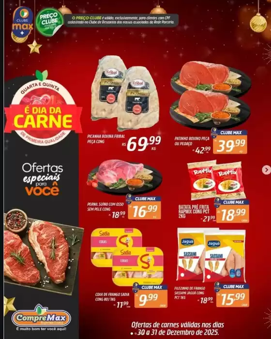 Catálogo CompreMax em Piracicaba | É DIA DA CARNE | 2025-12-30T00:00:00.000Z - 2025-12-31T00:00:00.000Z