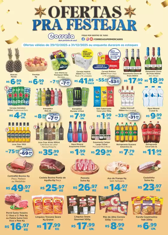 Catálogo Supermercados Correia em Juiz de Fora | Ofertas Supermercados Correia | 2025-12-29T00:00:00.000Z - 2025-12-31T00:00:00.000Z
