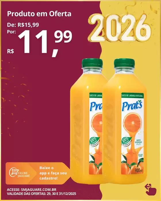 Catálogo Supermercado Jaguaré em Sete Lagoas | Ofertas | 2025-12-30T00:00:00.000Z - 2025-12-31T00:00:00.000Z