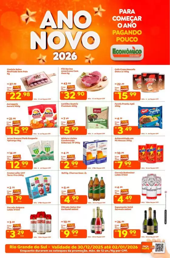 Catálogo Econômico Atacadão em Santo André | Descubra ofertas atraentes | 2025-12-30T00:00:00.000Z - 2026-01-02T00:00:00.000Z