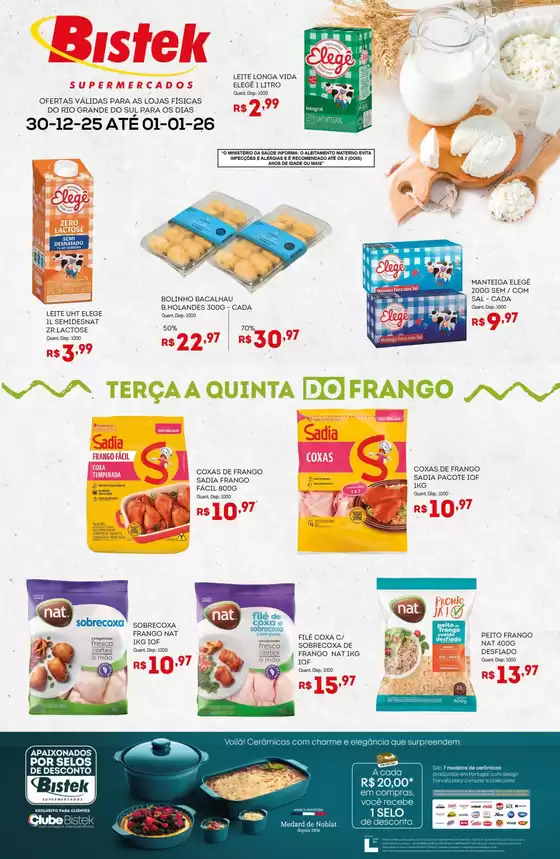 Catálogo Bistek Supermercados em Santo André | Ofertas para caçadores de pechinchas | 2025-12-30T00:00:00.000Z - 2026-01-01T00:00:00.000Z