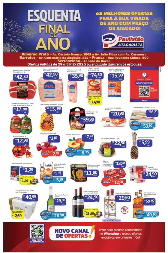 Catálogo Paulistão Atacadista em Carmo do Cajuru | Ofertas e promoções atuais | 2025-12-29T00:00:00.000Z - 2025-12-31T00:00:00.000Z