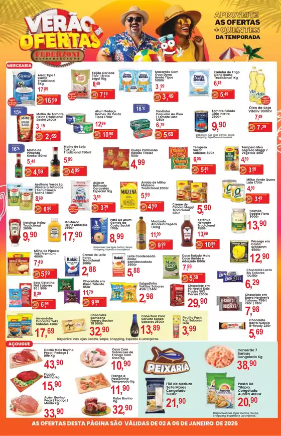 Catálogo Federzoni Supermercados | Verão De Ofertas | 2026-01-02T00:00:00.000Z - 2026-01-06T00:00:00.000Z