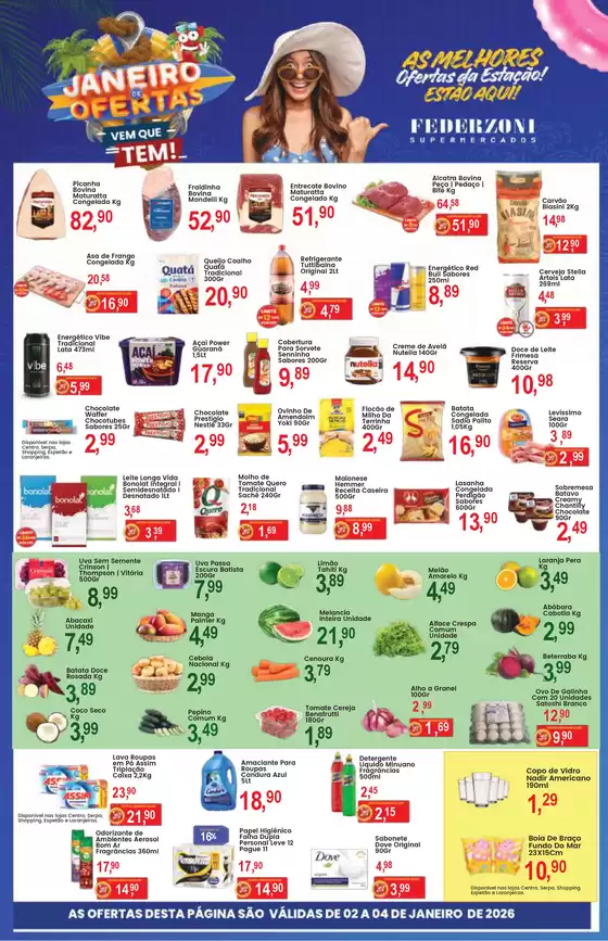 Catálogo Federzoni Supermercados | Janeiro De Ofertas | 2026-01-02T00:00:00.000Z - 2026-01-04T00:00:00.000Z
