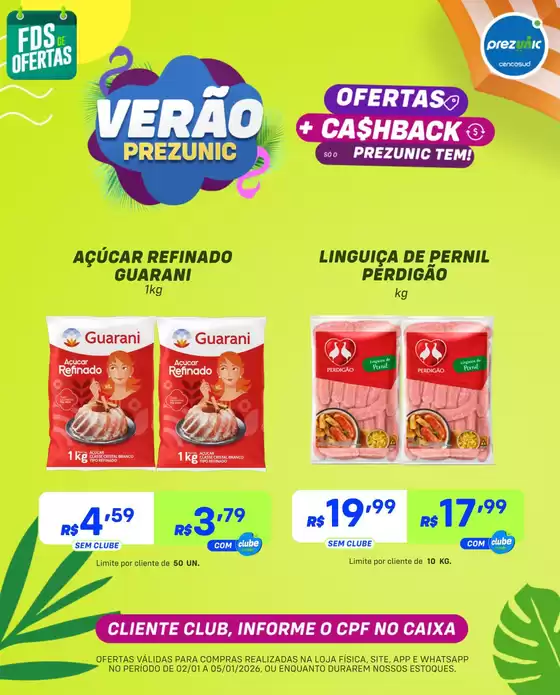 Catálogo Prezunic | Encarte Prezunic | 2026-01-02T00:00:00.000Z - 2026-01-05T00:00:00.000Z