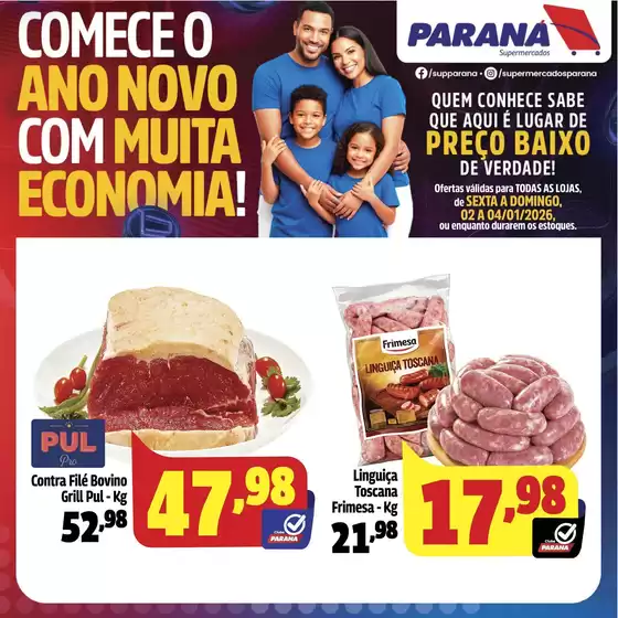 Catálogo Paraná Supermercados | Encarte Paraná Supermercados | 2026-01-02T00:00:00.000Z - 2026-01-04T00:00:00.000Z