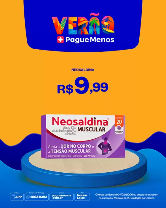 Catálogo Farmácias Pague Menos em Teutônia | Encarte Farmácias Pague Menos | 2026-01-04T00:00:00.000Z - 2026-01-04T00:00:00.000Z