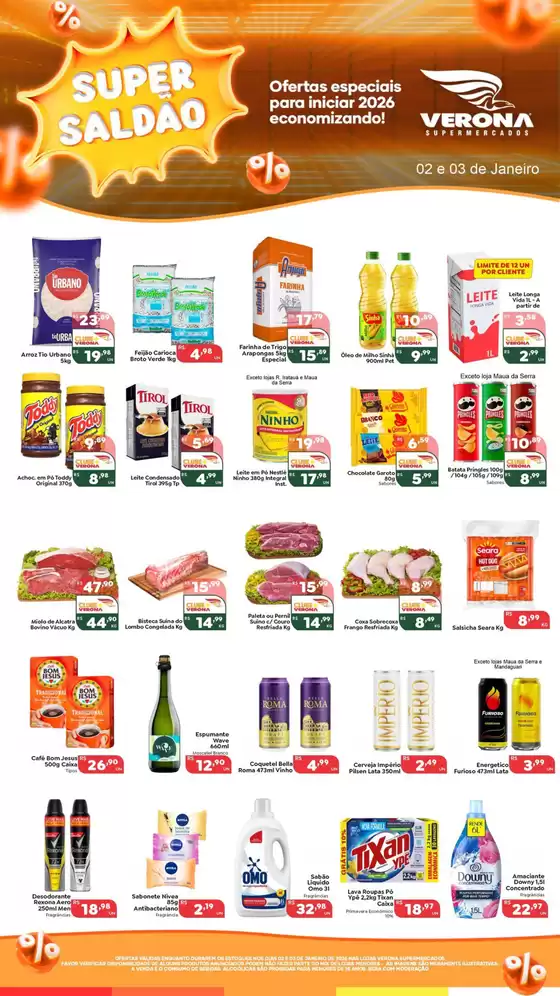 Catálogo Verona Supermercados em São Paulo | Encarte Verona Supermercados | 2026-01-02T00:00:00.000Z - 2026-01-03T00:00:00.000Z