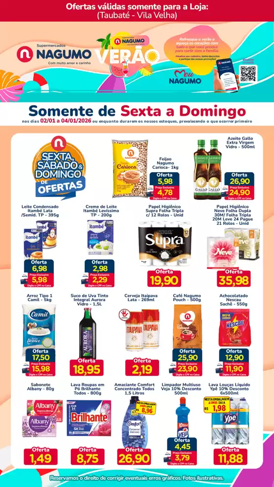Catálogo Nagumo | sexta, sábado e domingo | 2026-01-02T00:00:00.000Z - 2026-01-04T00:00:00.000Z