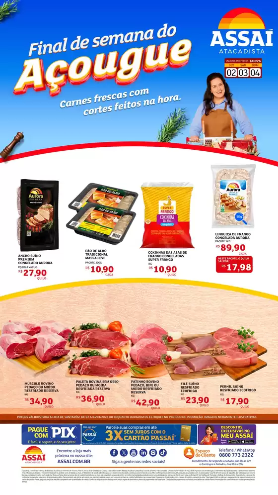 Catálogo Assaí Atacadista em Birigui | Ótima oferta para caçadores de pechinchas | 2026-01-02T00:00:00.000Z - 2026-01-04T00:00:00.000Z