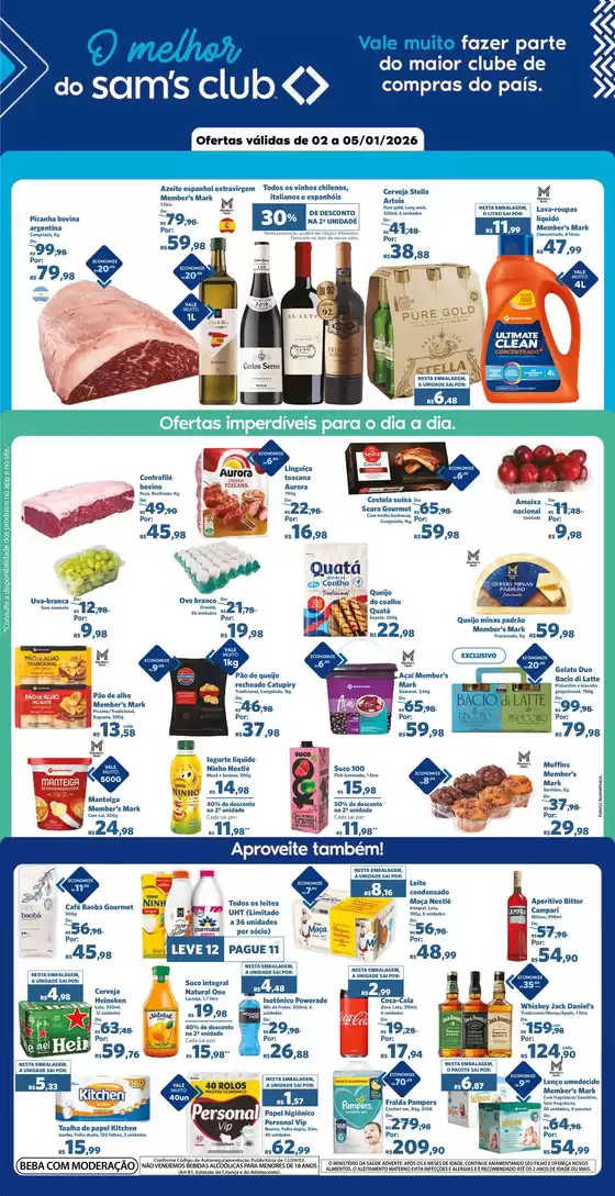 Catálogo Sam's Club | Novas ofertas para descobrir | 2026-01-02T00:00:00.000Z - 2026-01-05T00:00:00.000Z