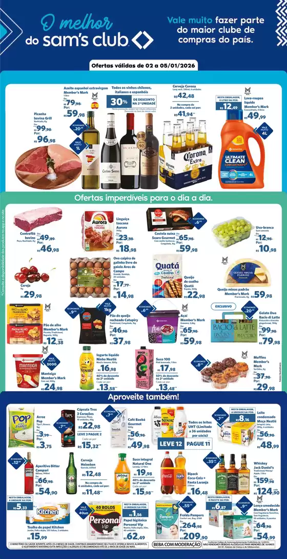 Catálogo Sam's Club | Ofertas e promoções atuais | 2026-01-02T00:00:00.000Z - 2026-01-05T00:00:00.000Z