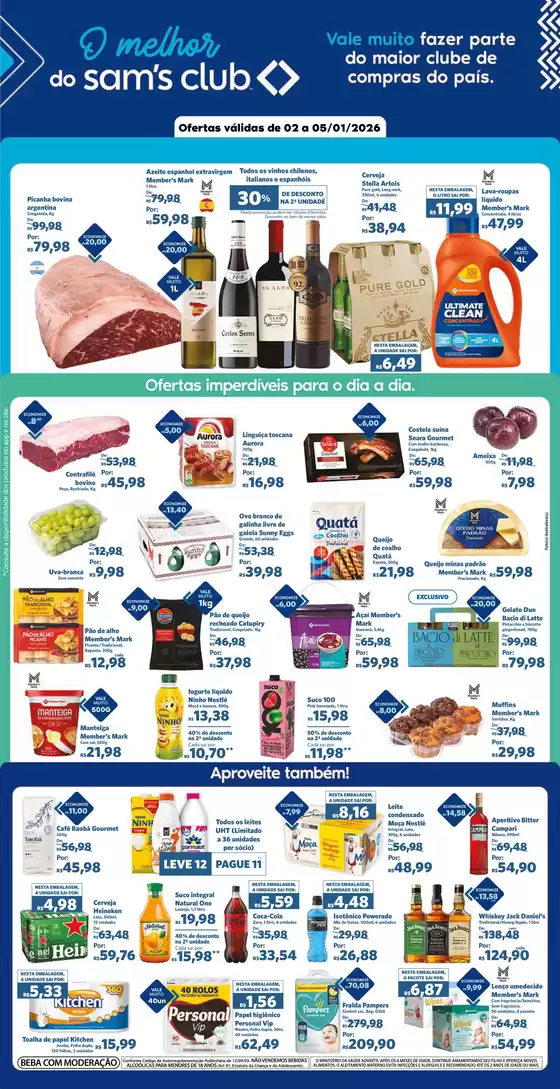 Catálogo Sam's Club | Melhores ofertas para todos os caçadores de pechinchas | 2026-01-02T00:00:00.000Z - 2026-01-05T00:00:00.000Z