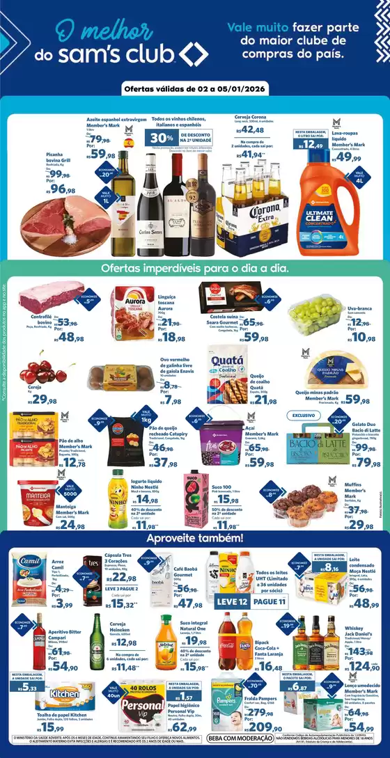 Catálogo Sam's Club | Ofertas especiais atraentes para todos | 2026-01-02T00:00:00.000Z - 2026-01-05T00:00:00.000Z
