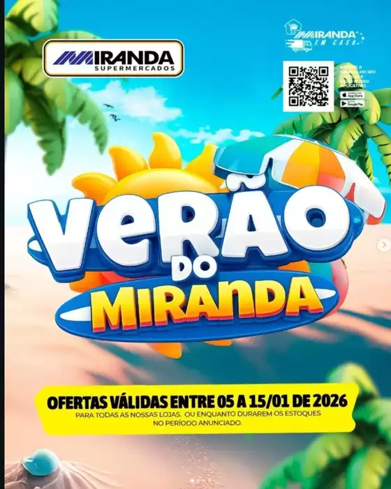 Catálogo Miranda Supermercados em Guarulhos | VERÃO DO MIRANDA | 2026-01-05T00:00:00.000Z - 2026-01-15T00:00:00.000Z