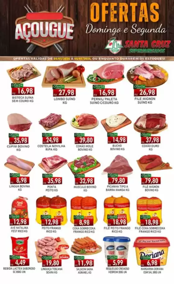 Catálogo Santa Cruz Supermercados em São Bernardo do Campo | Ofertas Do Açougue | 2026-01-05T00:00:00.000Z - 2026-01-05T00:00:00.000Z