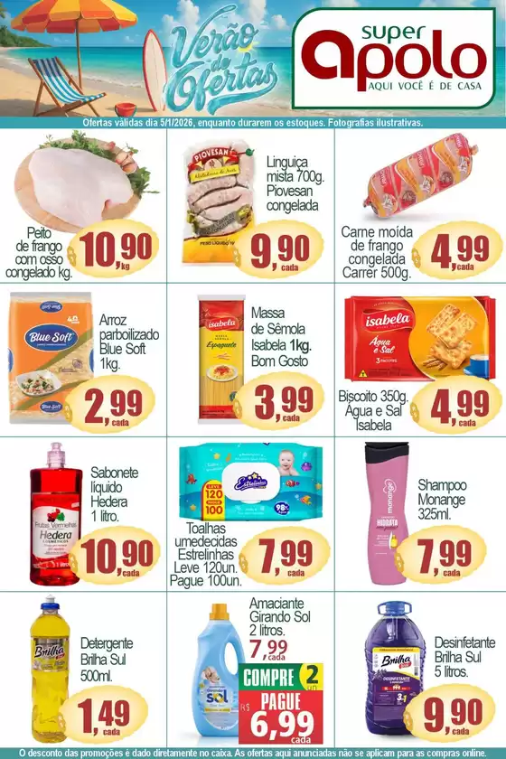 Catálogo Super Apolo em Bauru | Encarte Super Apolo | 2026-01-05T00:00:00.000Z - 2026-01-05T00:00:00.000Z