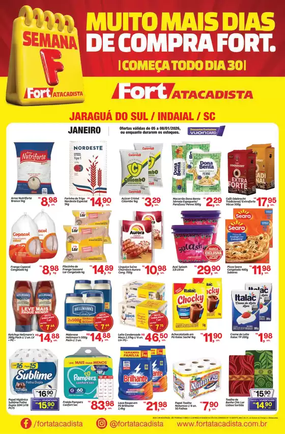 Catálogo Fort Atacadista em São João de Meriti | SC Fort Semana F 05 a 08 JAN 26 indaial Jaragua | 2026-01-05T00:00:00.000Z - 2026-01-08T00:00:00.000Z