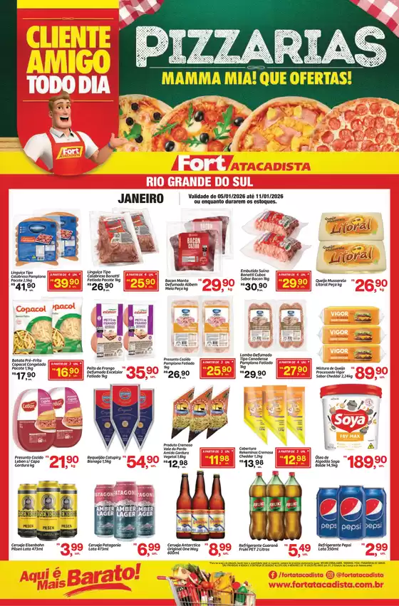 Catálogo Fort Atacadista | RS Fort FOOD Pizzaria 05 a 11 JAN 26 | 2026-01-05T00:00:00.000Z - 2026-01-11T00:00:00.000Z