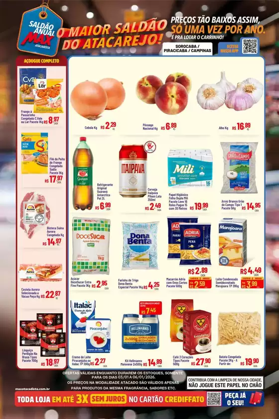 Catálogo Max Atacadista em Fortaleza | Ofertas exclusivas para nossos clientes | 2026-01-03T00:00:00.000Z - 2026-01-06T00:00:00.000Z