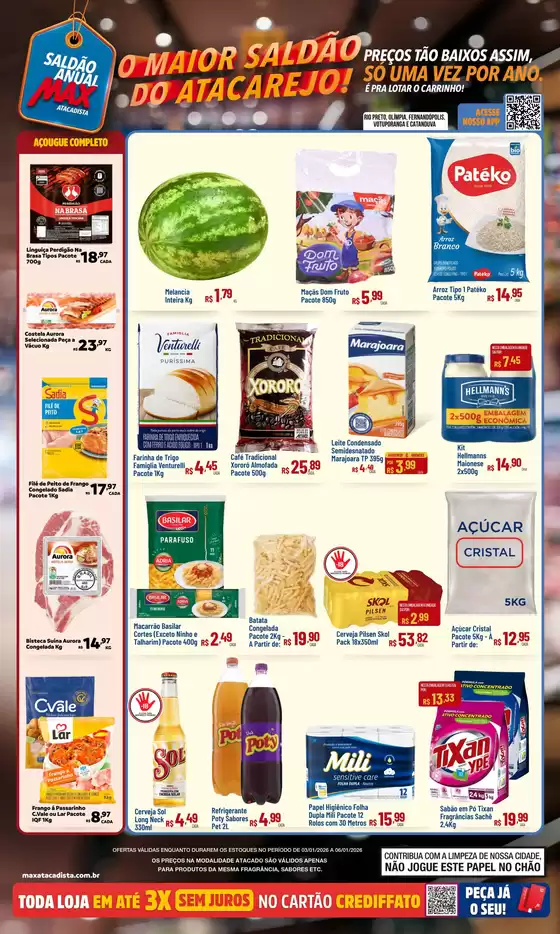 Catálogo Max Atacadista em Fortaleza | Novas ofertas para descobrir | 2026-01-03T00:00:00.000Z - 2026-01-06T00:00:00.000Z