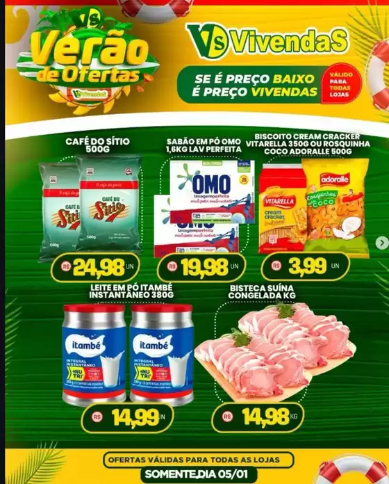 Catálogo Vivendas Supermercado em Conceição do Jacuípe | Veran deOtertas | 2026-01-05T00:00:00.000Z - 2026-01-05T00:00:00.000Z