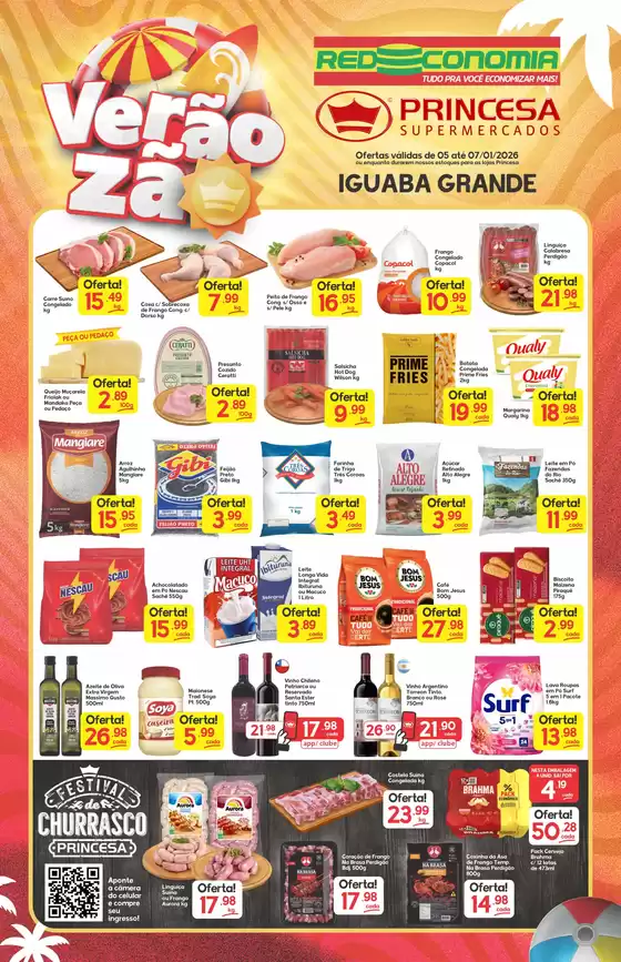 Catálogo Princesa Supermercados | Verãozão Iguaba G - 05 a 07-01-2026 | 2026-01-05T00:00:00.000Z - 2026-01-08T00:00:00.000Z