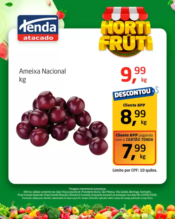 Catálogo Tenda Atacado em Anchieta | Hortifruti  | 2026-01-06T00:00:00.000Z - 2026-01-07T00:00:00.000Z