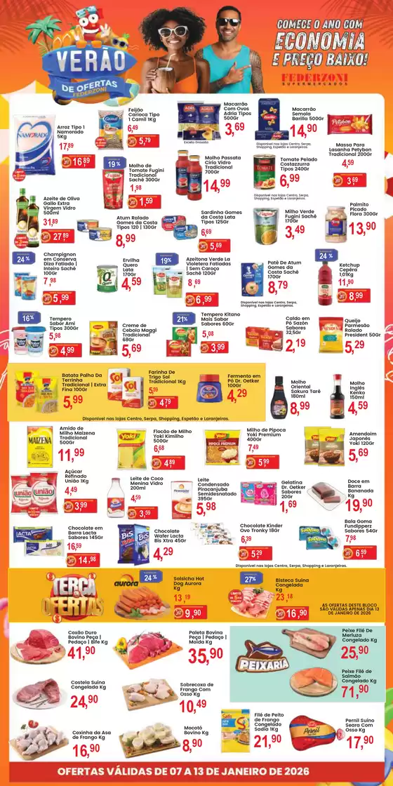 Catálogo Federzoni Supermercados | Verão De Ofertas | 2026-01-07T00:00:00.000Z - 2026-01-13T00:00:00.000Z
