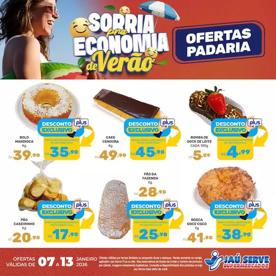 Catálogo Supermercados Jaù Serve | OFERTAS PADARIA | 2026-01-07T00:00:00.000Z - 2026-01-13T00:00:00.000Z